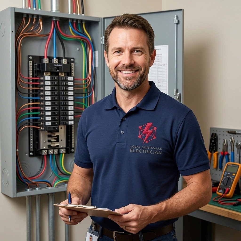 Licensed Electrician Testing Electrical Panel in Airway Heights, WA